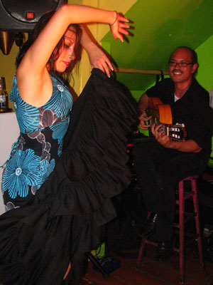 Flamenco dancer Ginette and guitarist Miguelito