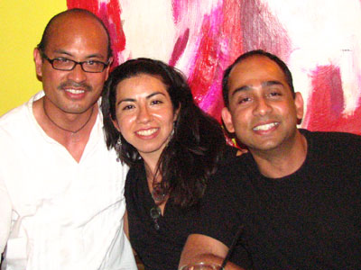 Flamenco guitarist Miguelito with dancers Karine Valverde and Bala