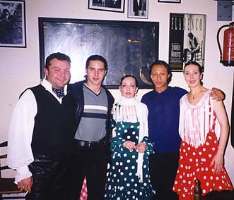 Jos Arenas (Guitarist), Sergio, Amelia, Edwin, Marta, at Casa Patas