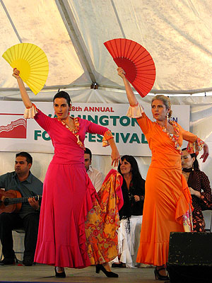Members of Arte Flamenco dancing Guajiras