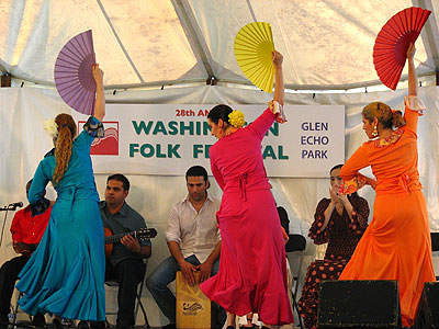 Members of Arte Flamenco dancing Guajiras