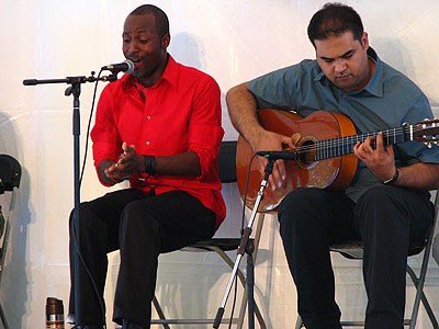 Flamenco singer Carlton Ashton with guitarist Behzad Habibzai
