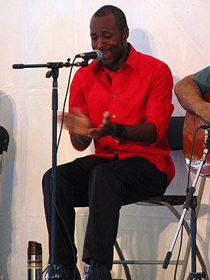 Flamenco singer Carlton Ashton performing tangos