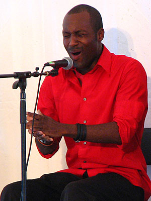 Flamenco singer Carlton Ashton performing tangos