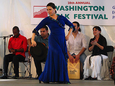 Members of Arte Flamenco dancing Garrotin