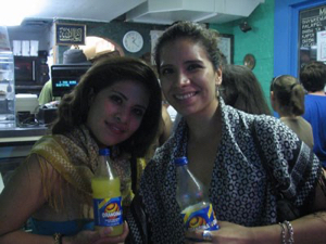 Daniela and Cindy at Quick Pita