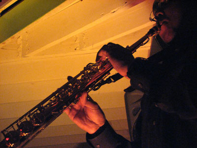 Guest artist Montrell on sax