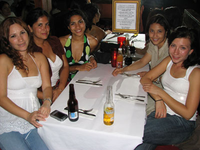 Kathy, Gloria, Monica, Cristina and Valeria at Cafe Citron